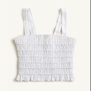 J. Crew NEW White & Blue Striped Tank